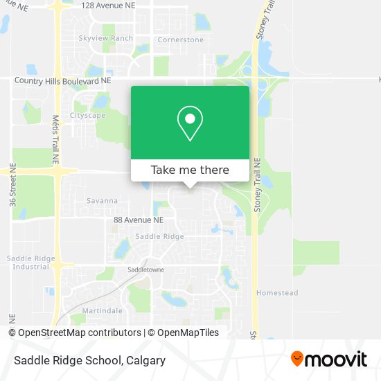 Saddle Ridge School map