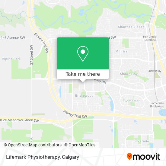 Lifemark Physiotherapy map