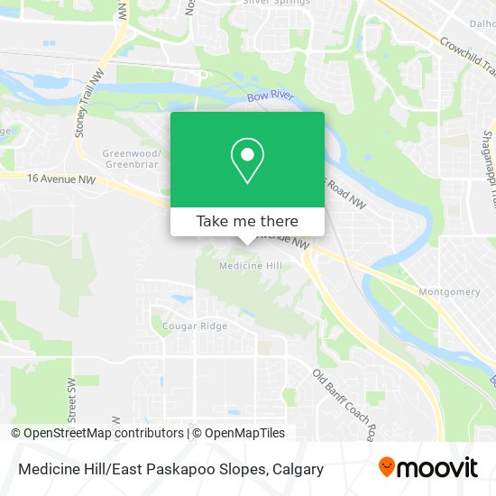 Medicine Hill / East Paskapoo Slopes map