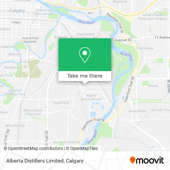 Alberta Distillers Limited map