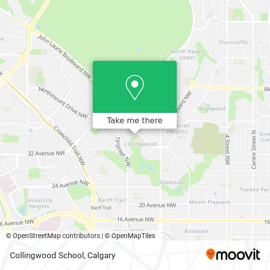 Collingwood School map