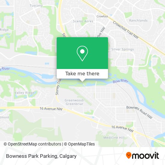 Bowness Park Parking map
