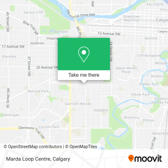 Marda Loop Centre map