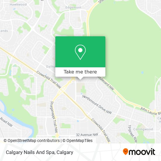 Calgary Nails And Spa map