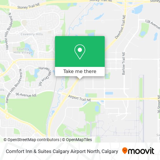 Comfort Inn & Suites Calgary Airport North map