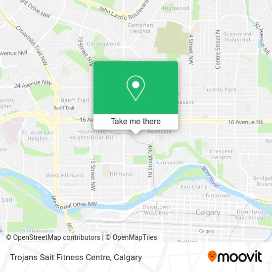 Trojans Sait Fitness Centre map