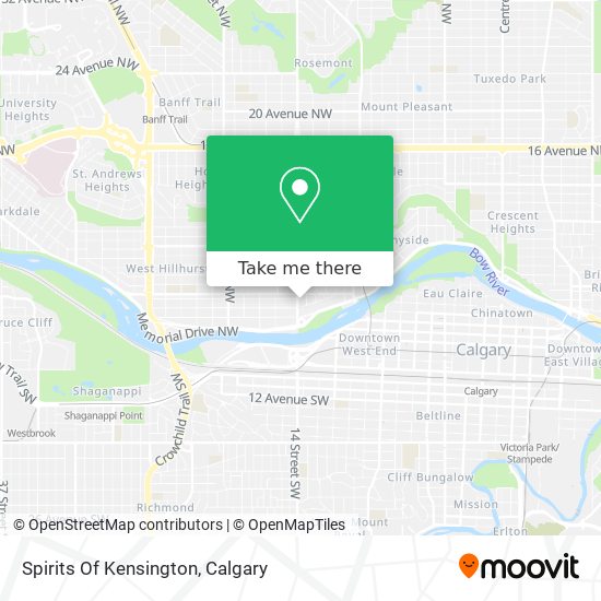 Spirits Of Kensington map