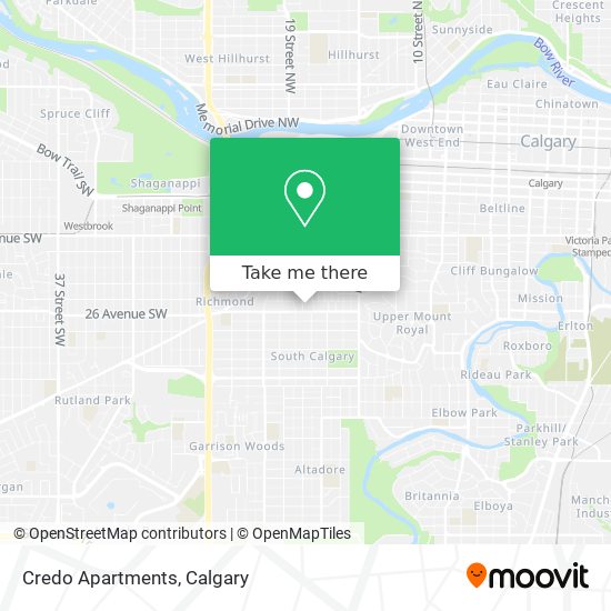 Credo Apartments map