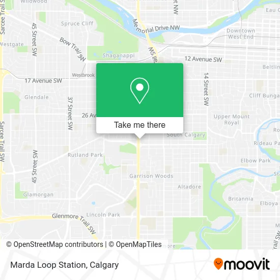 Marda Loop Station map