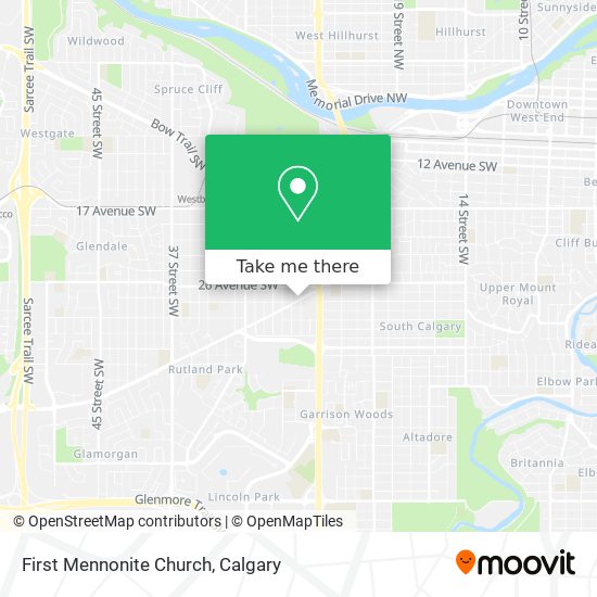 First Mennonite Church map