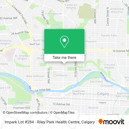 Impark Lot #284 - Riley Park Health Centre map