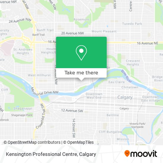 Kensington Professional Centre map