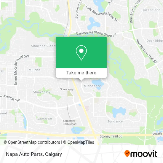 Napa Auto Parts map