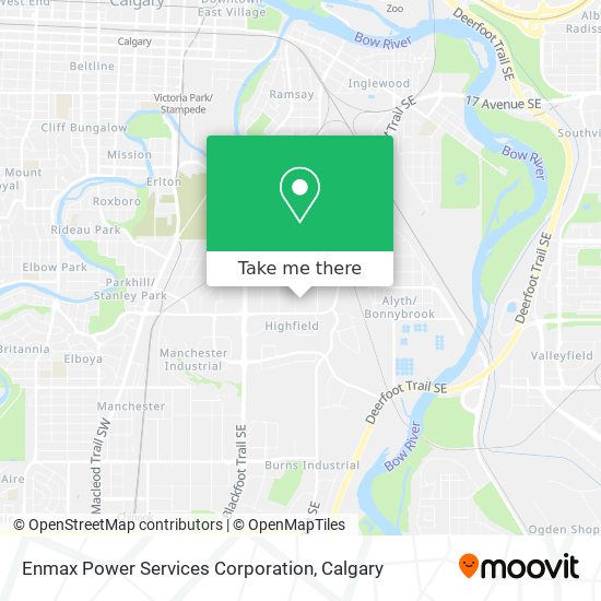 Enmax Power Services Corporation map