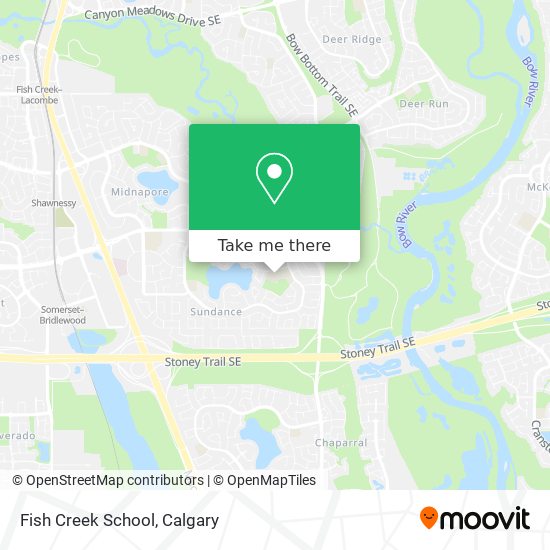 Fish Creek School map