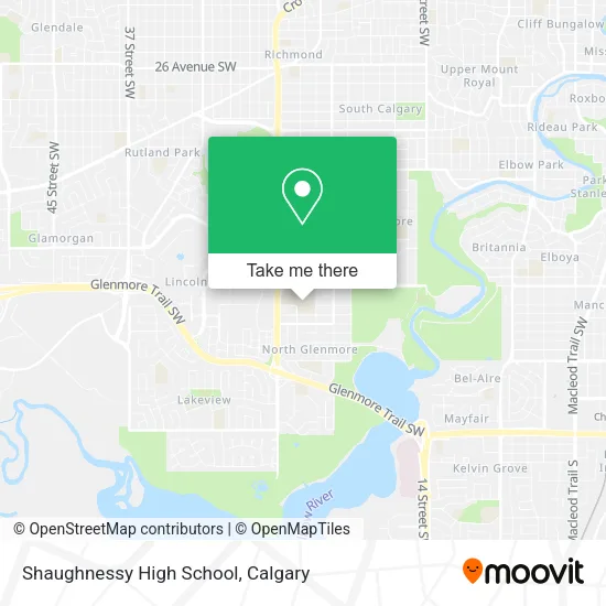 Shaughnessy High School map