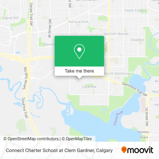 Connect Charter School at Clem Gardner map