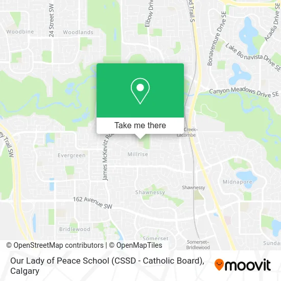 Our Lady of Peace School (CSSD - Catholic Board) map