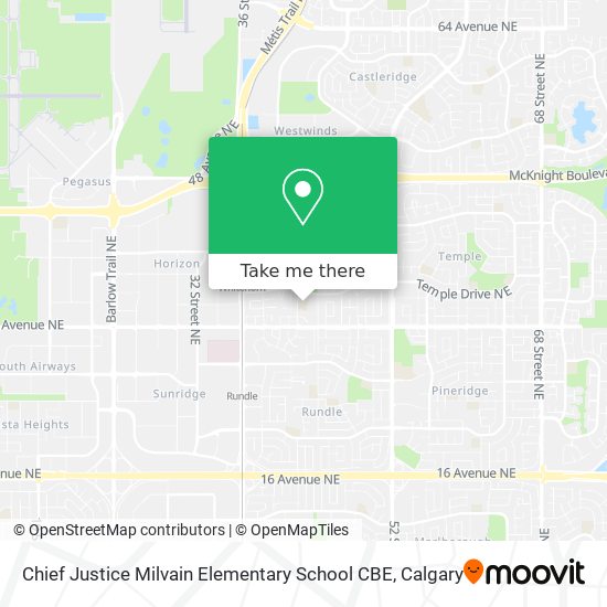 Chief Justice Milvain Elementary School CBE plan