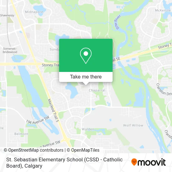 St. Sebastian Elementary School (CSSD - Catholic Board) map