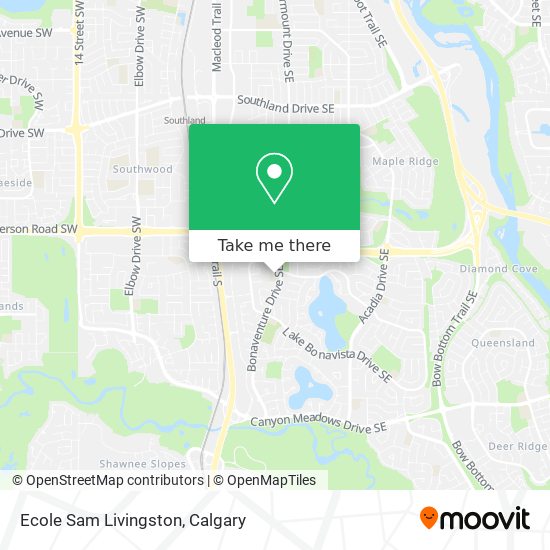Ecole Sam Livingston map