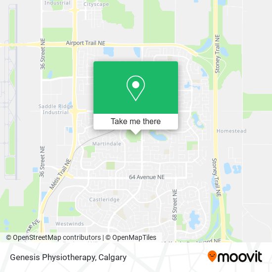 Genesis Physiotherapy map