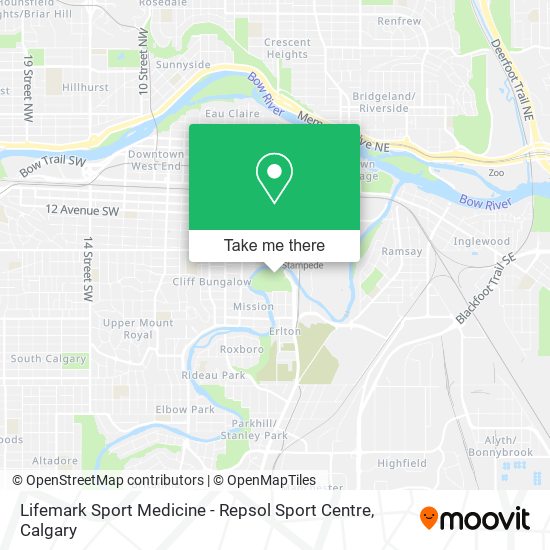 Lifemark Sport Medicine - Repsol Sport Centre map
