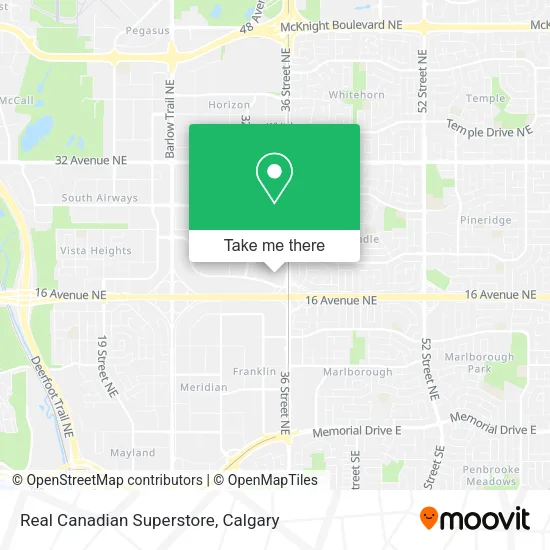 Real Canadian Superstore map