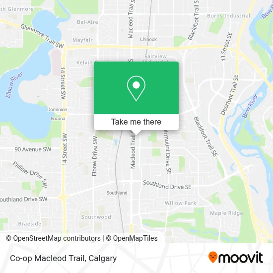 Co-op Macleod Trail map