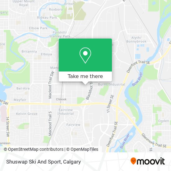 Shuswap Ski And Sport map