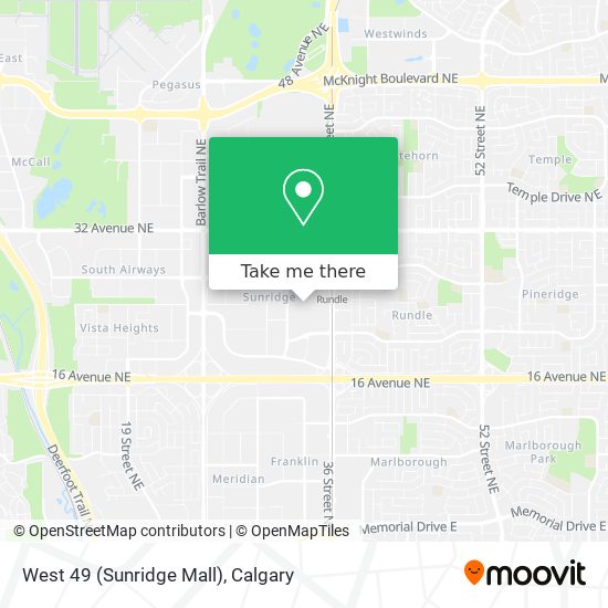 West 49 (Sunridge Mall) map