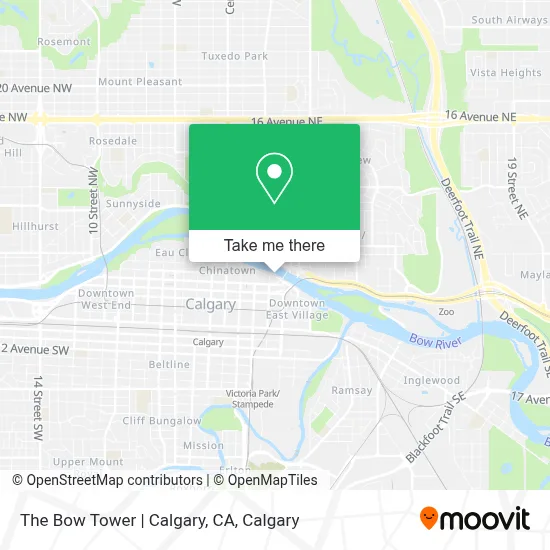 The Bow Tower | Calgary, CA map