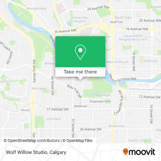 Wolf Willow Studio map