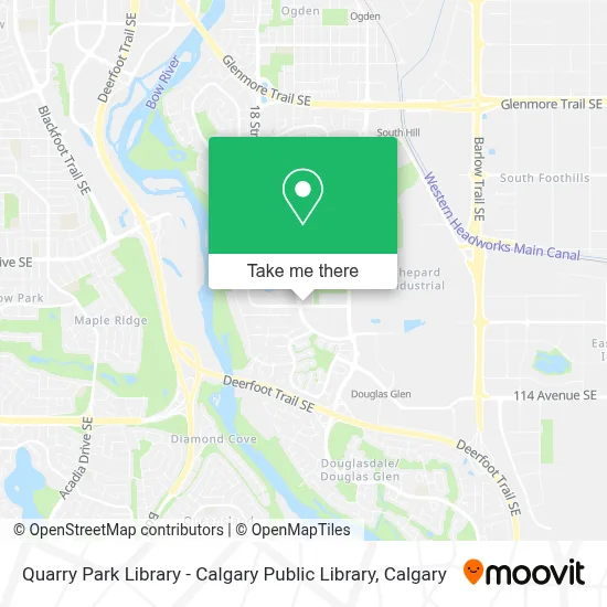 Quarry Park Library - Calgary Public Library map