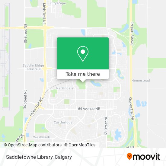 Saddletowne Library map