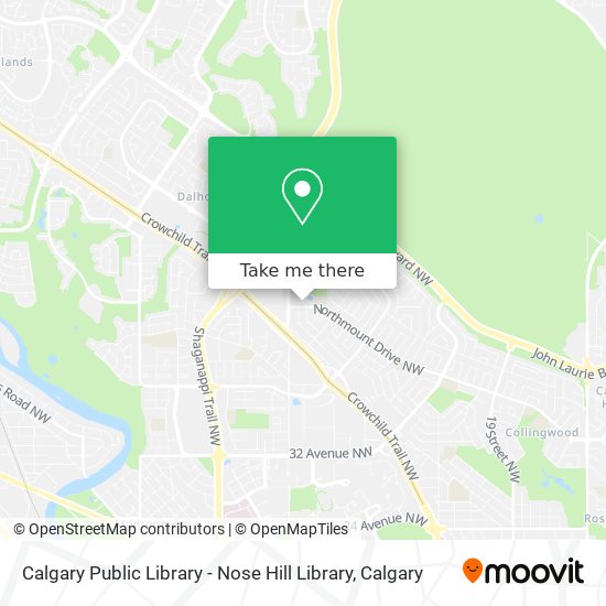 Calgary Public Library - Nose Hill Library map