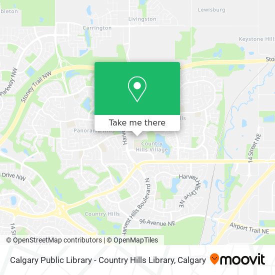 Calgary Public Library - Country Hills Library map