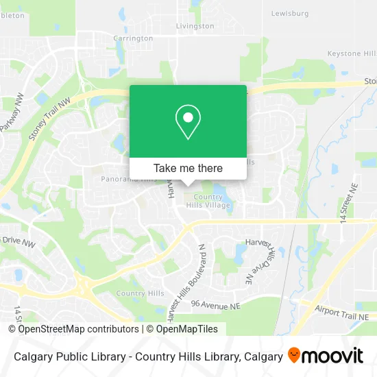 Calgary Public Library - Country Hills Library map