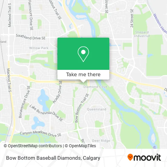 Bow Bottom Baseball Diamonds map