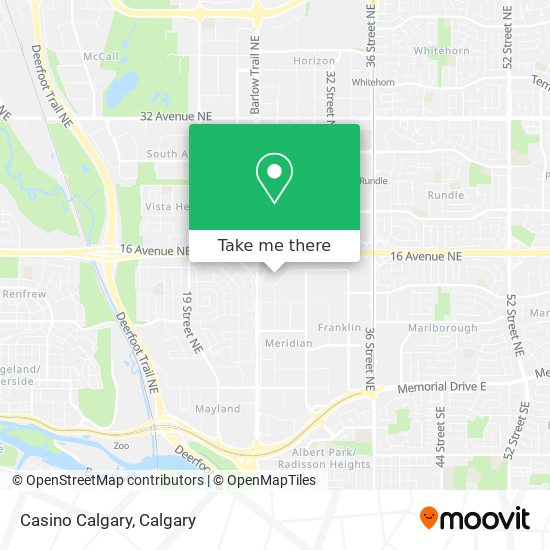 Casino Calgary map