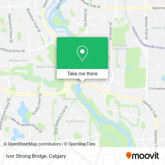 Ivor Strong Bridge map