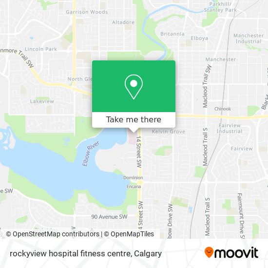 rockyview hospital fitness centre map