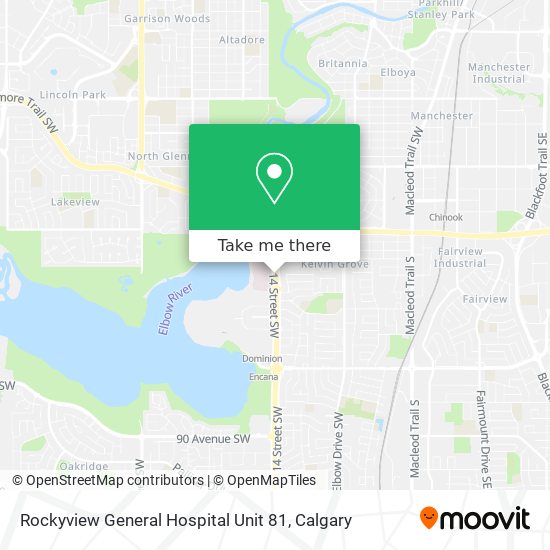 Rockyview General Hospital Unit 81 plan