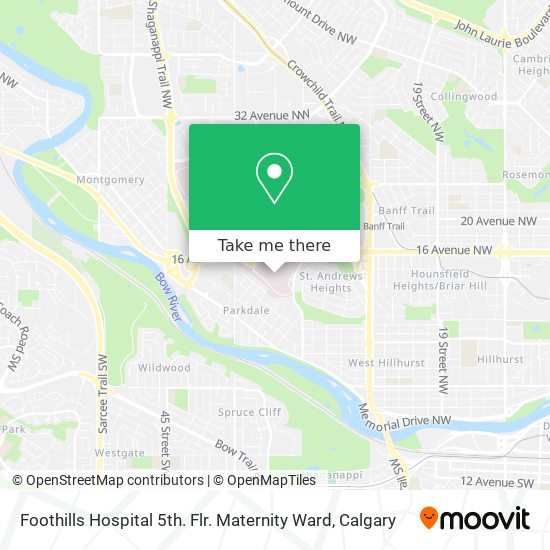 Foothills Hospital 5th. Flr. Maternity Ward plan