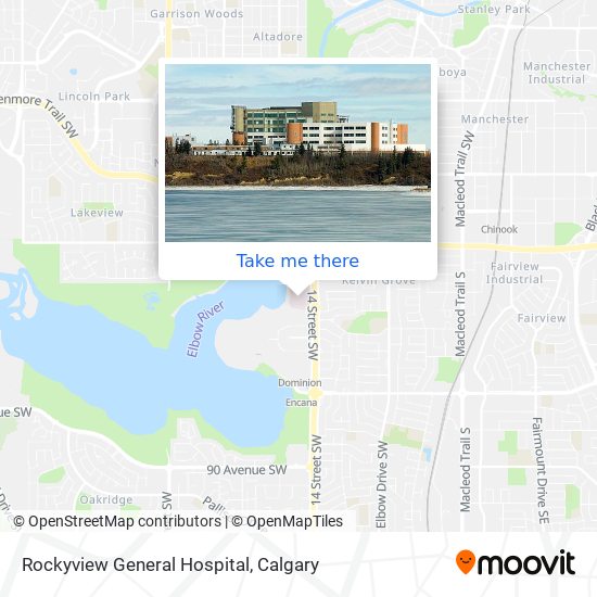 Rockyview General Hospital map