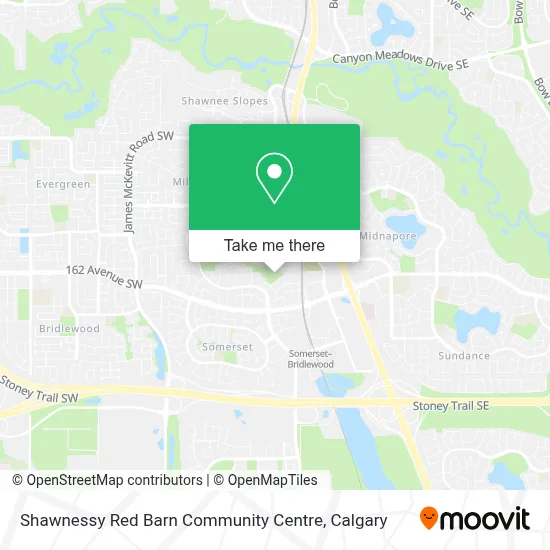 Shawnessy Red Barn Community Centre map