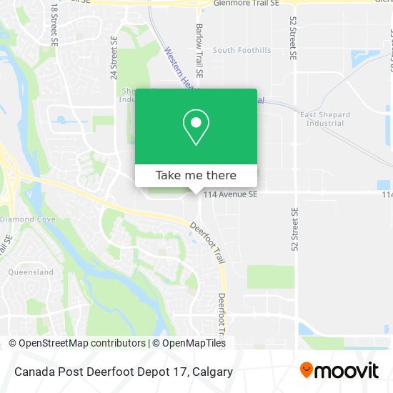 Canada Post Deerfoot Depot 17 map