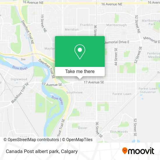 Canada Post albert park map