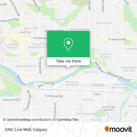 GNC Live Well map