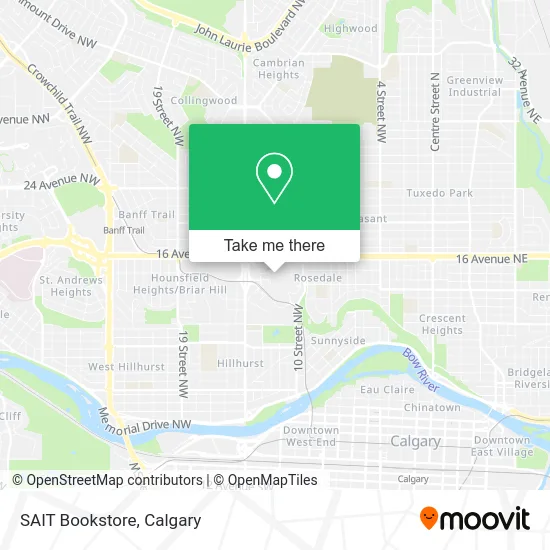 SAIT Bookstore map